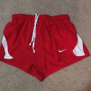 RED NIKE SHORTS